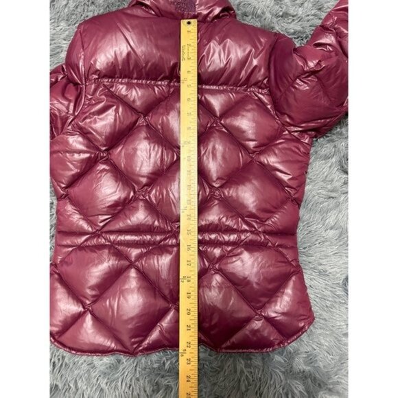 XS The North Face Maroon Burgundy Puffer Coat Womens Down Filled - Picture 9 of 10